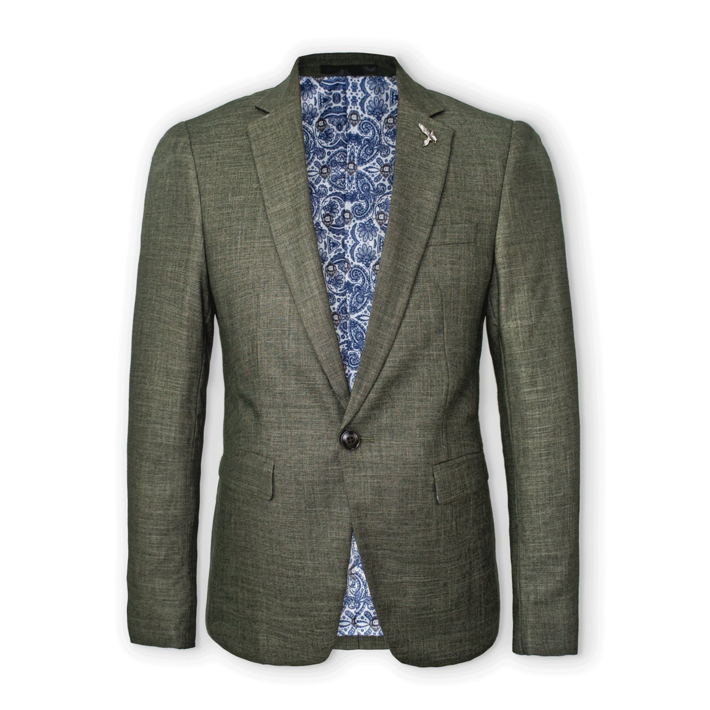 SONGA COL Plain-Weave Stretch Suit Jacket 3061