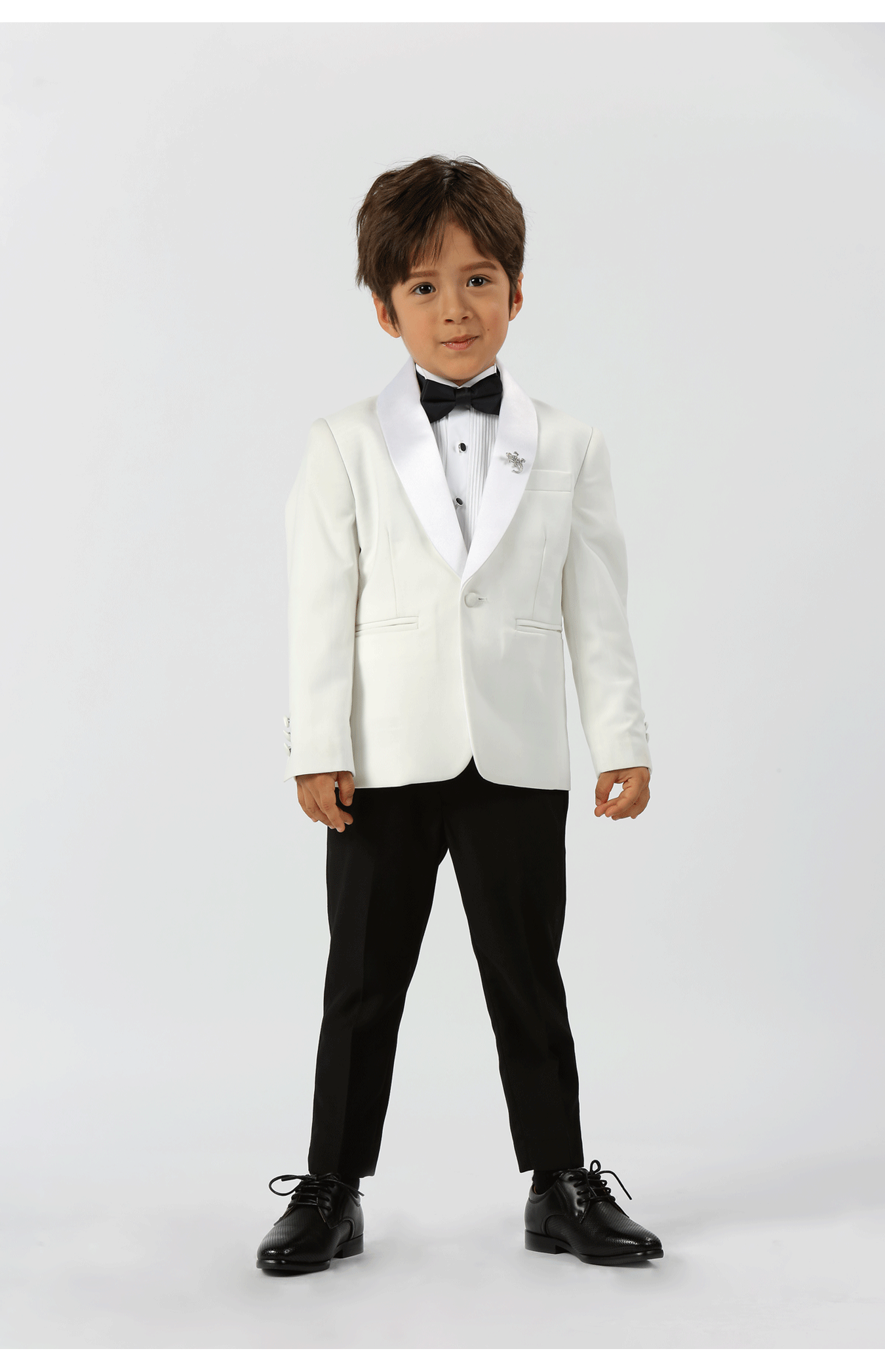 Boys’ Ivory Dinner Jacket — Fine Twill 2204