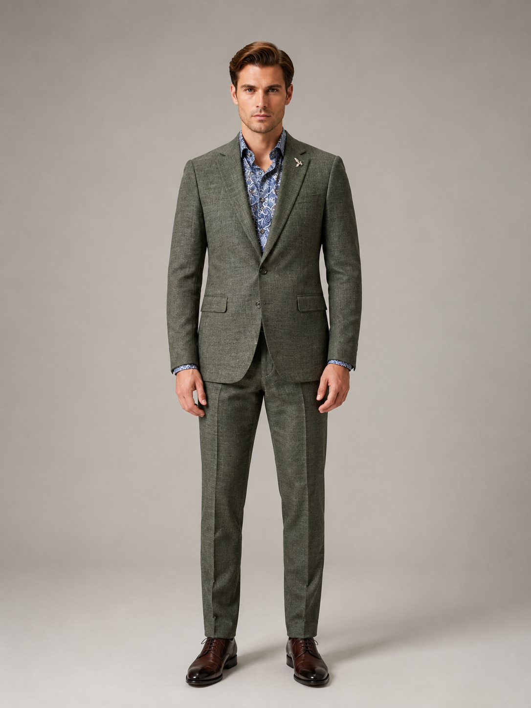 Plain-Weave Stretch Suit Jacket 3061