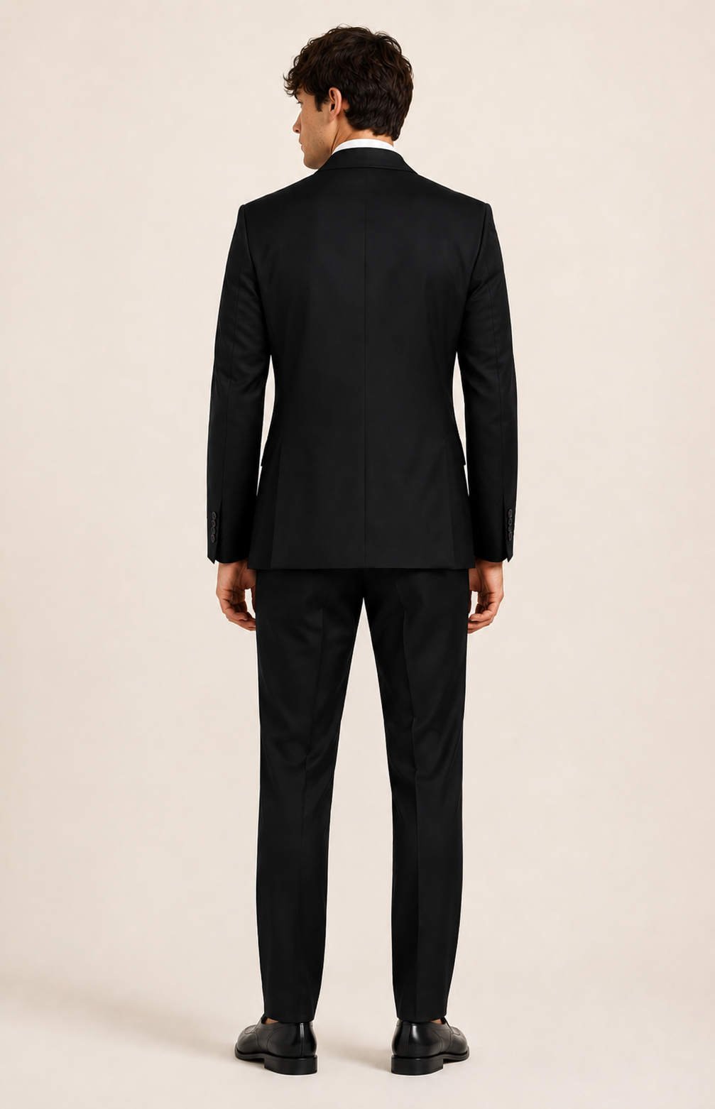 Tailored Col Double Breasted/Single Brested match Pants Black 5331-1