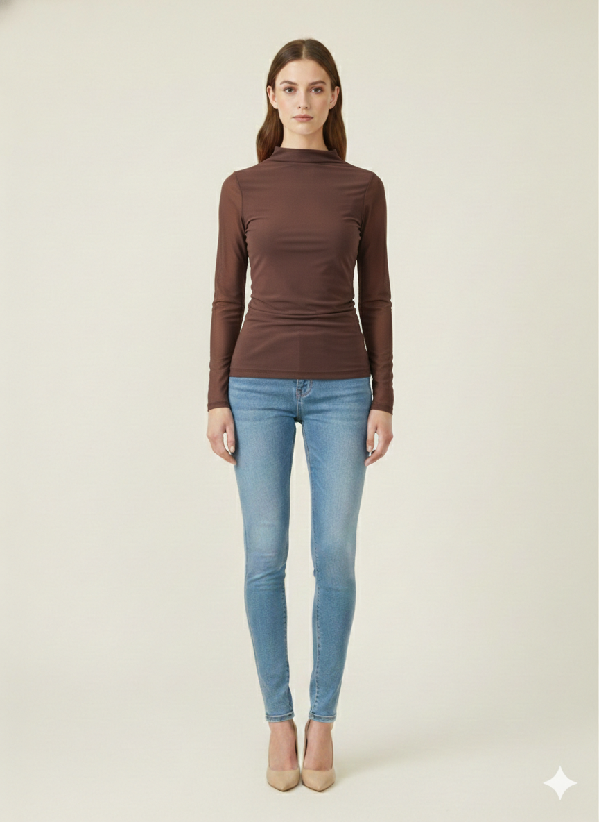 SOGNA COL MESH TOP - 122293A