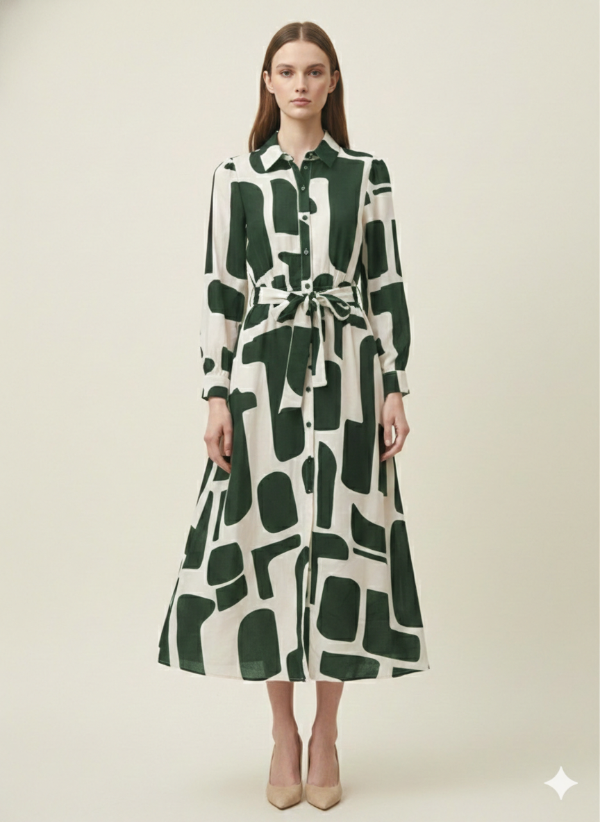 SOGNA COL GEOMETRIC DRESS - SDR1942A