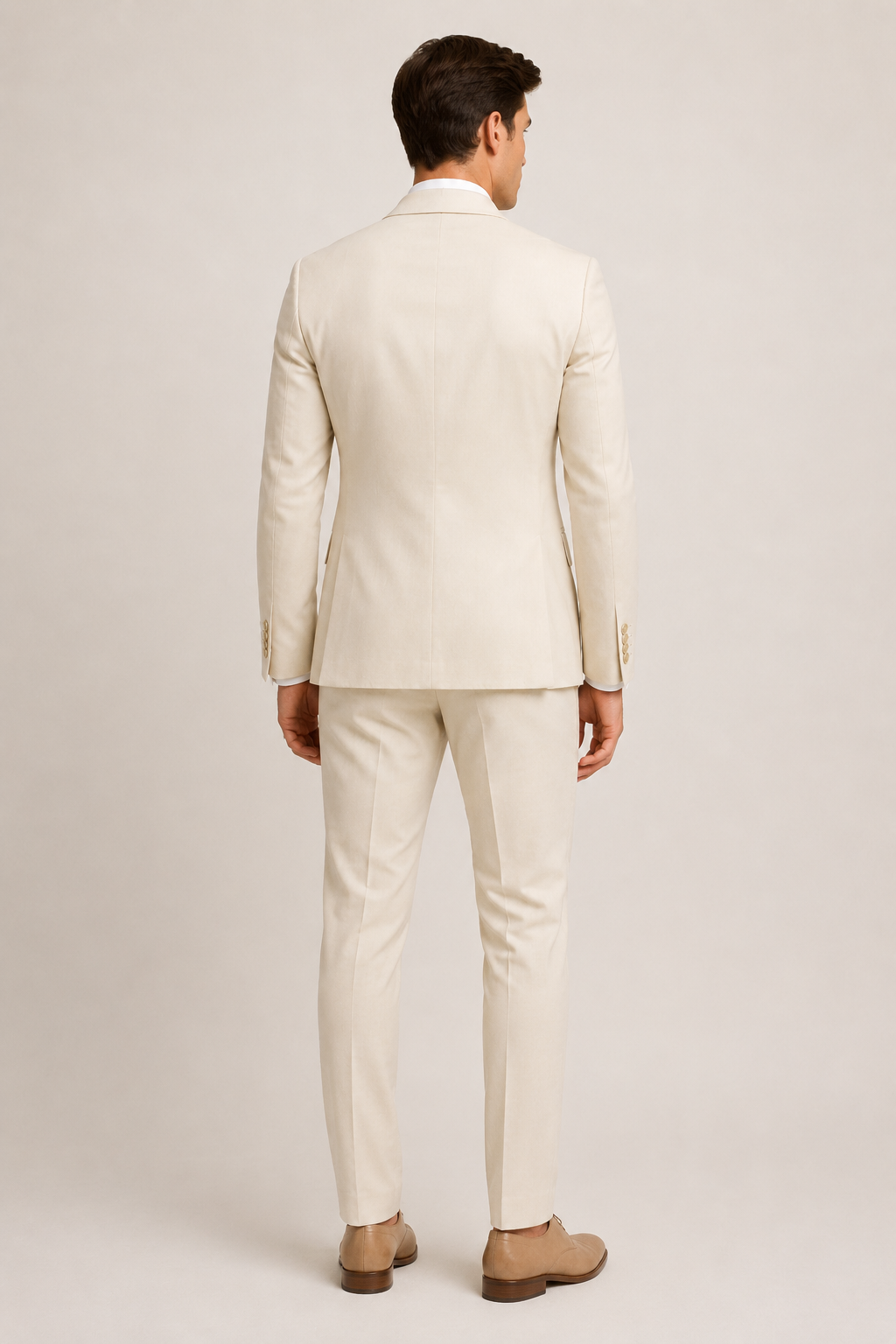 Notch Lapel Wool Blend Suit Jacket
8026