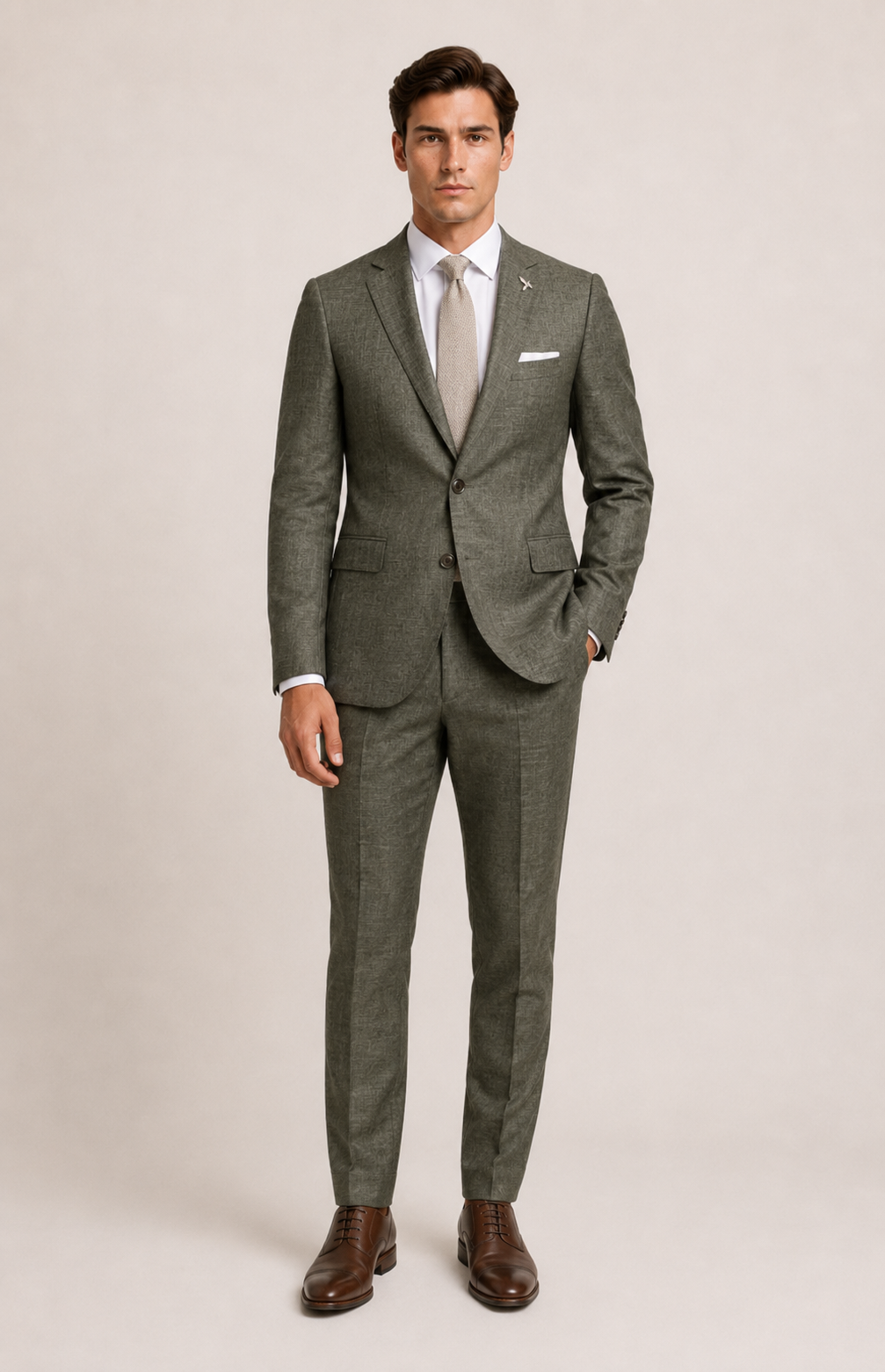 Plain-Weave Stretch Suit Jacket 3061