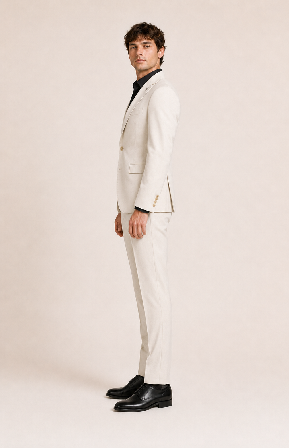 Notch Lapel Wool Blend Suit Pants
8026
