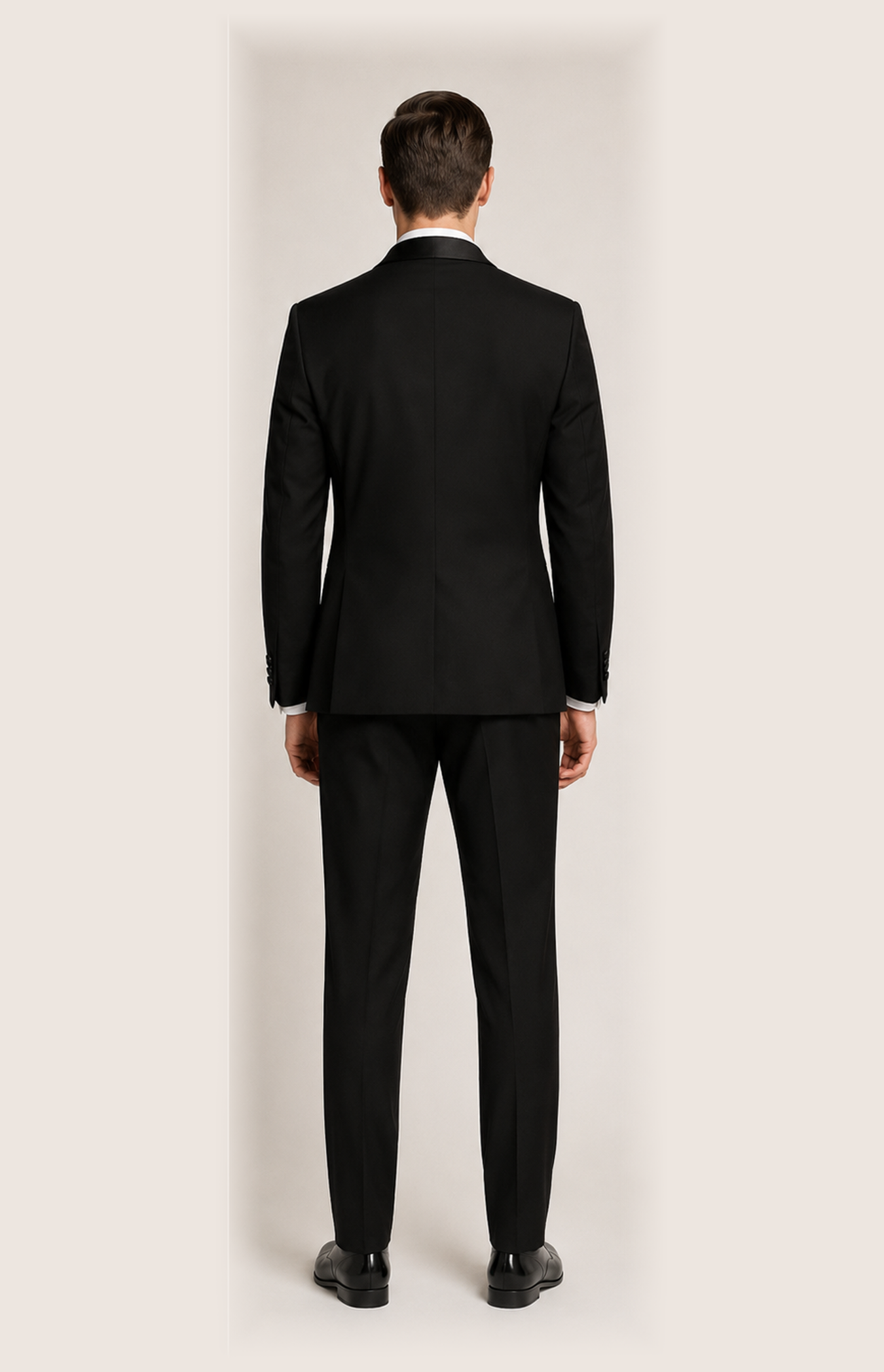 Massimo Black Tuxedo Suit Jacket 3208