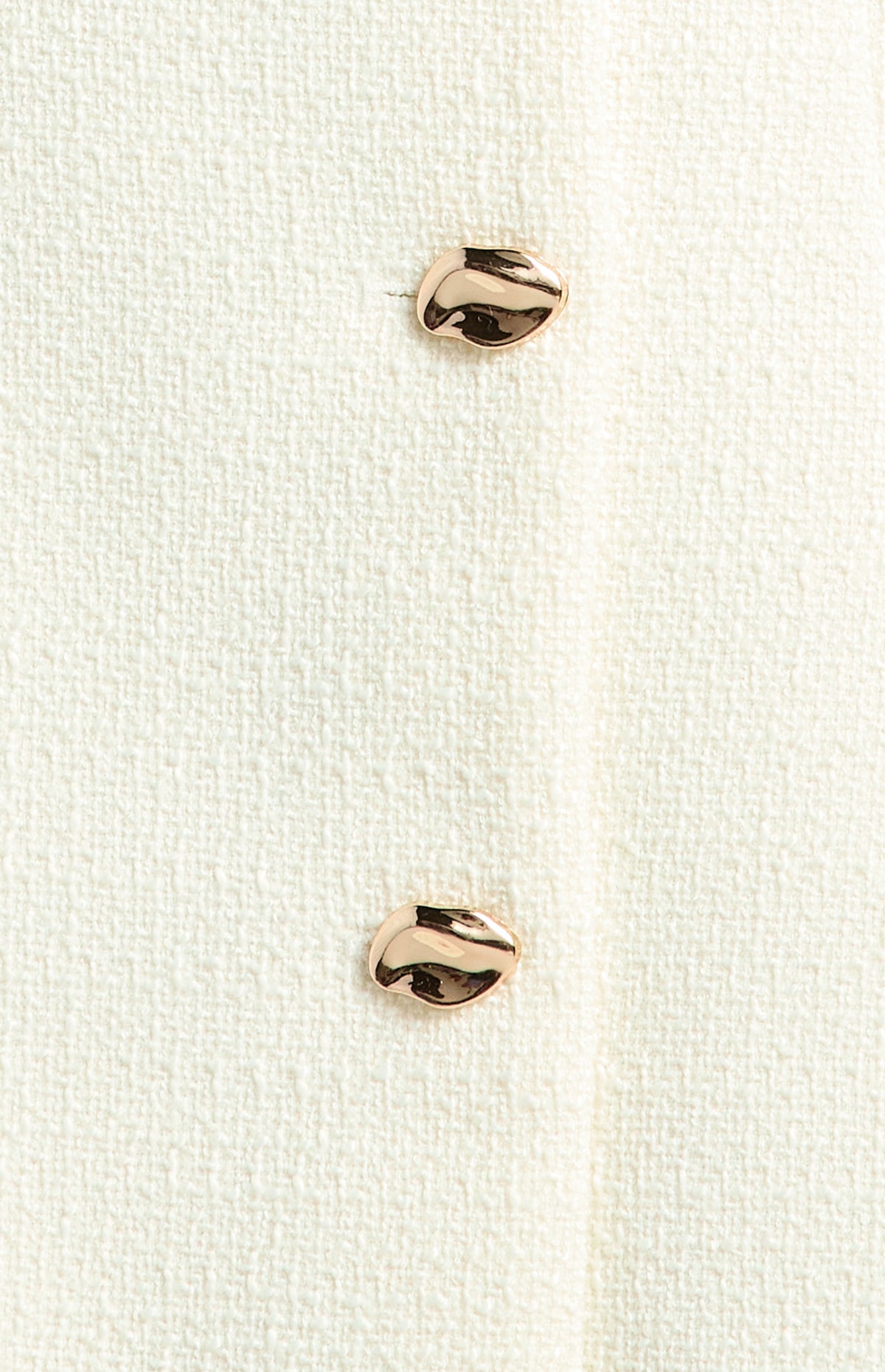SOGNA SDR1752A in White — fabric and gold button detail