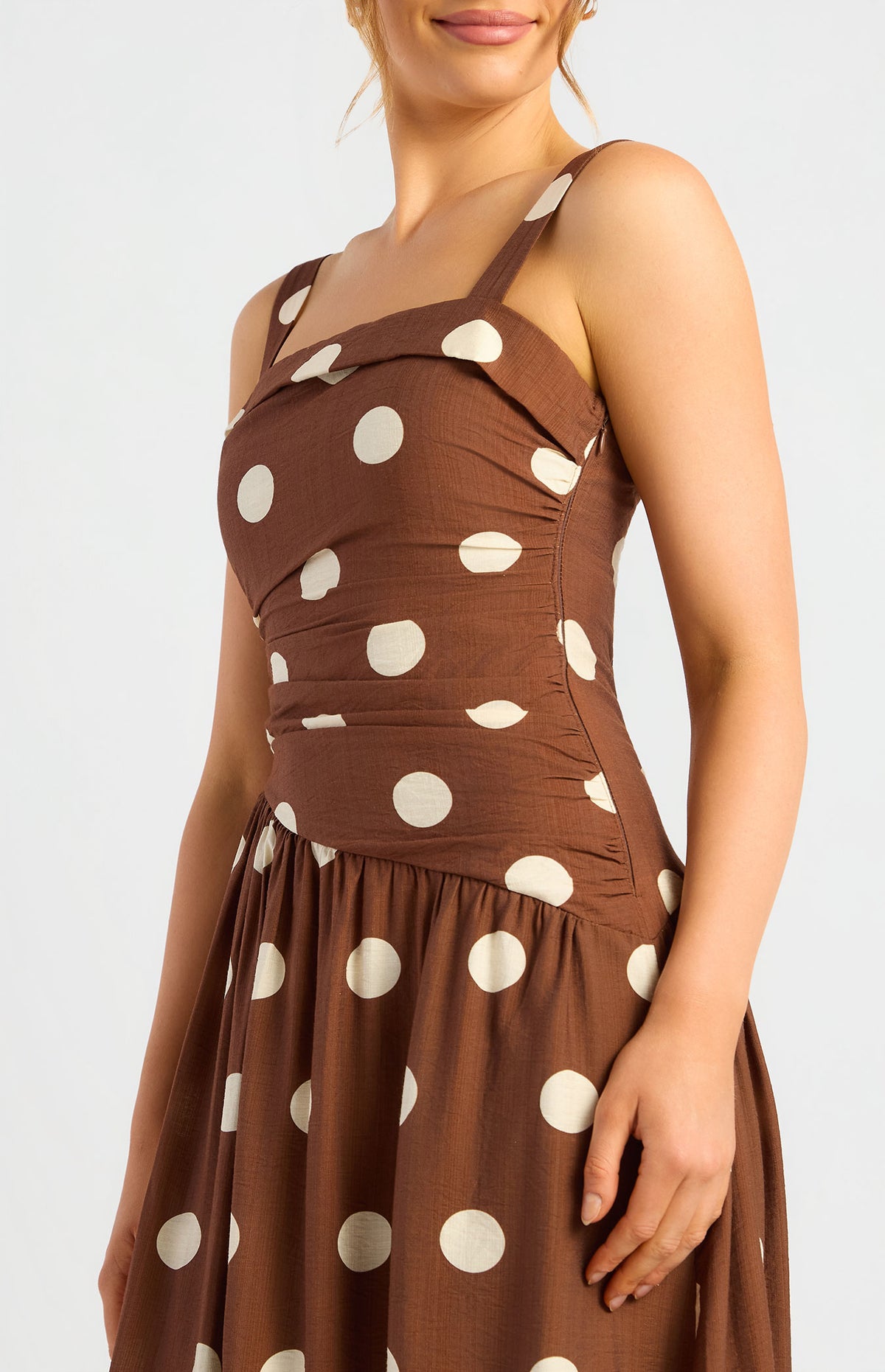 SOGNA SDR1995A dress in Chocolate Cream, detail view