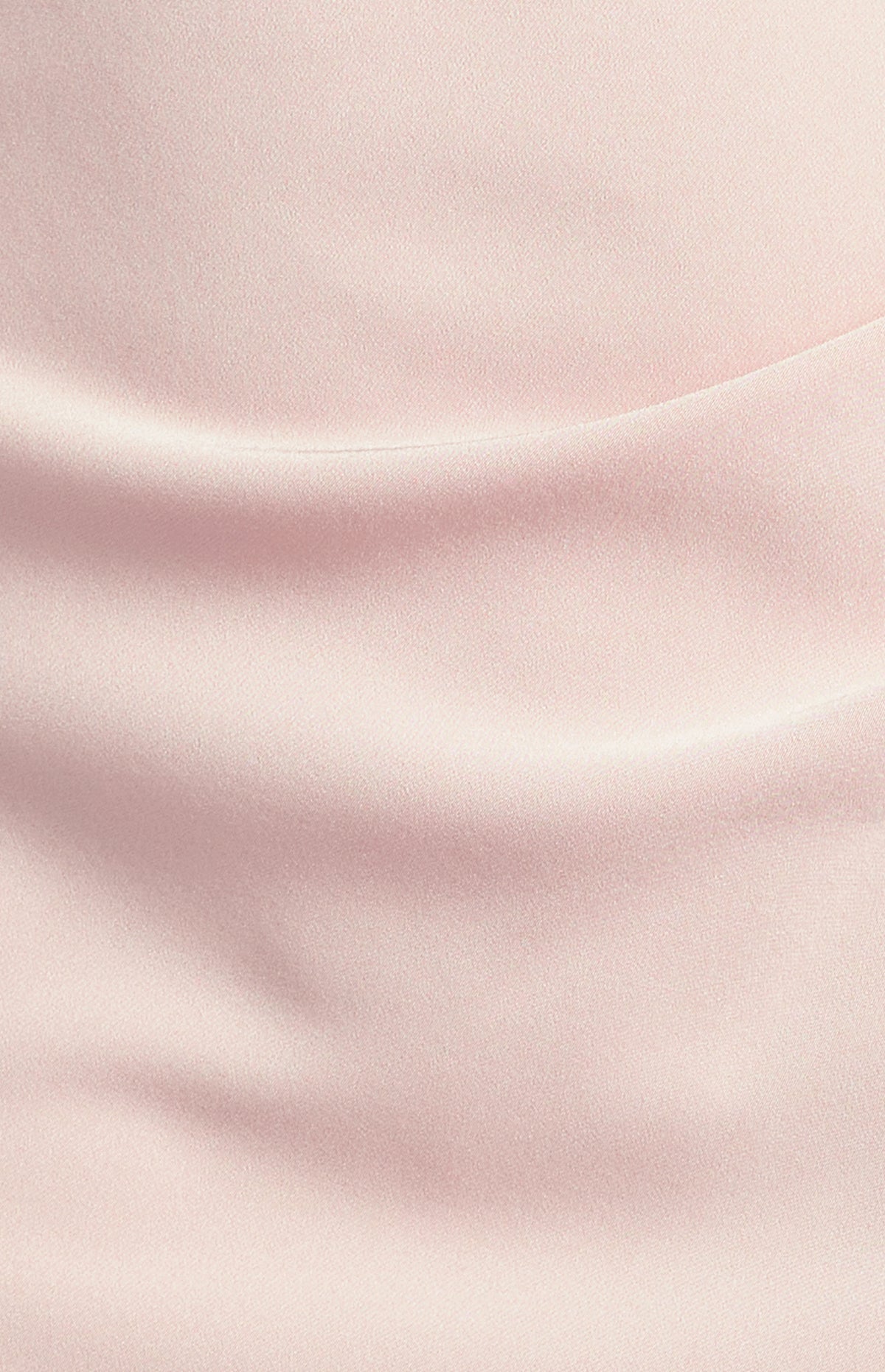 SOGNA WDR717A pale pink pleated satin midi dress, satin fabric detail