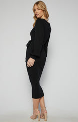 SOGNA COL Boat Neckline Bubble Sleeve AKN823