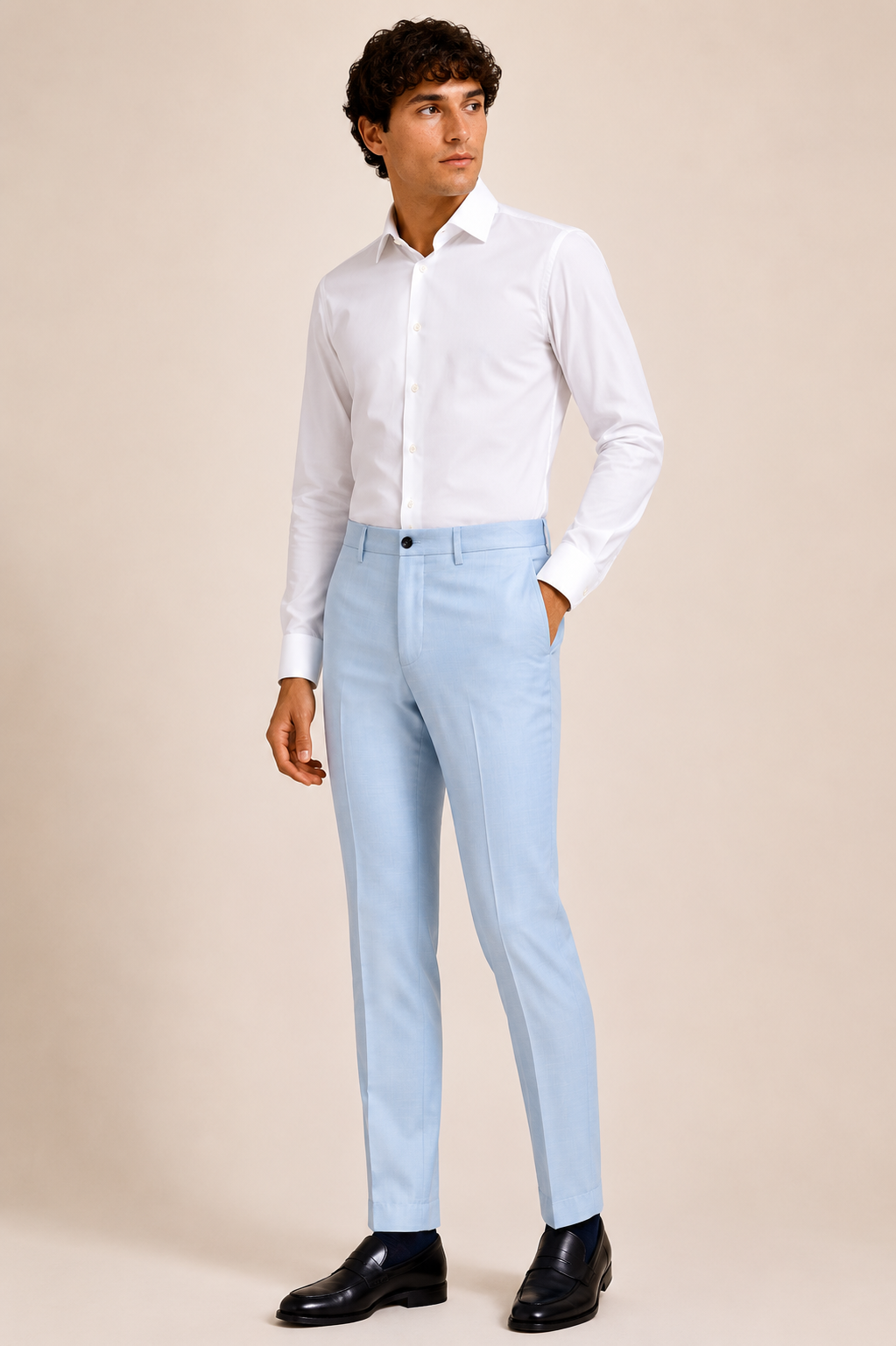 Stretch Tailored Suit Pants ICE 50 1907