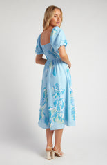 SOGNA COL Pleated Bodice Floral Print SDR1612B