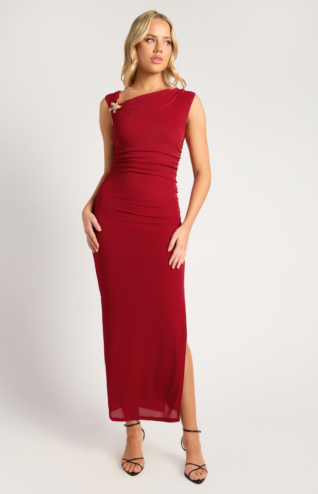 SOGNA COL Gold Buckle Star Fish Detail Jersey SDR1792B