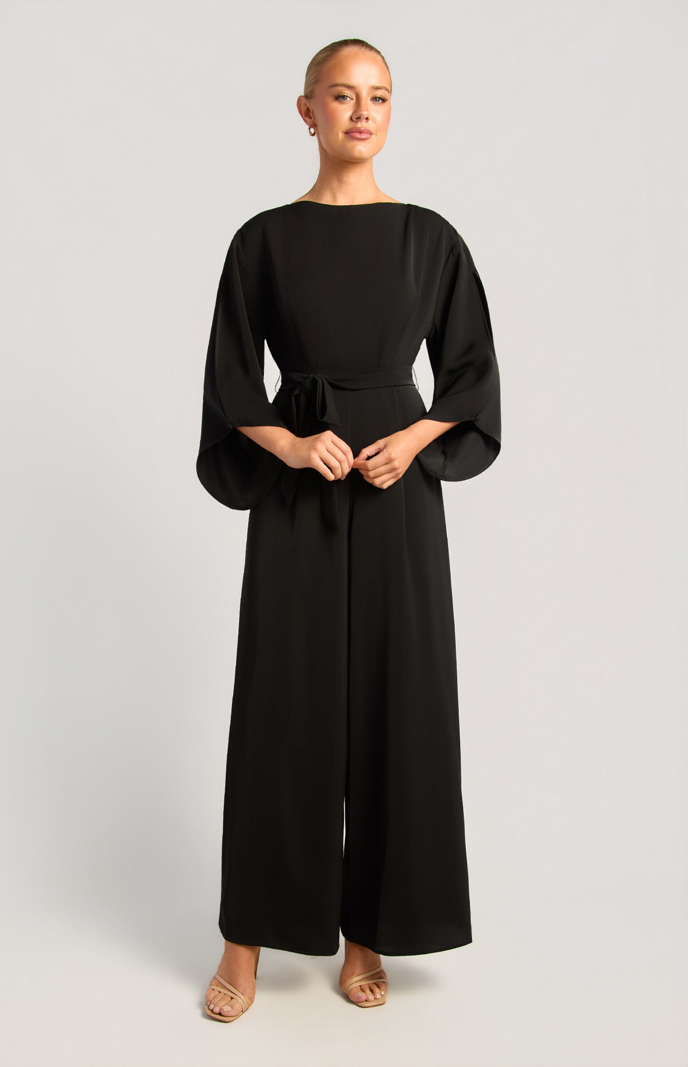 Buttoned Split Cape Jumpsuit SJP631A