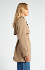 SOGNA COL Double Breasted Cropped Trench Coat SJT410A