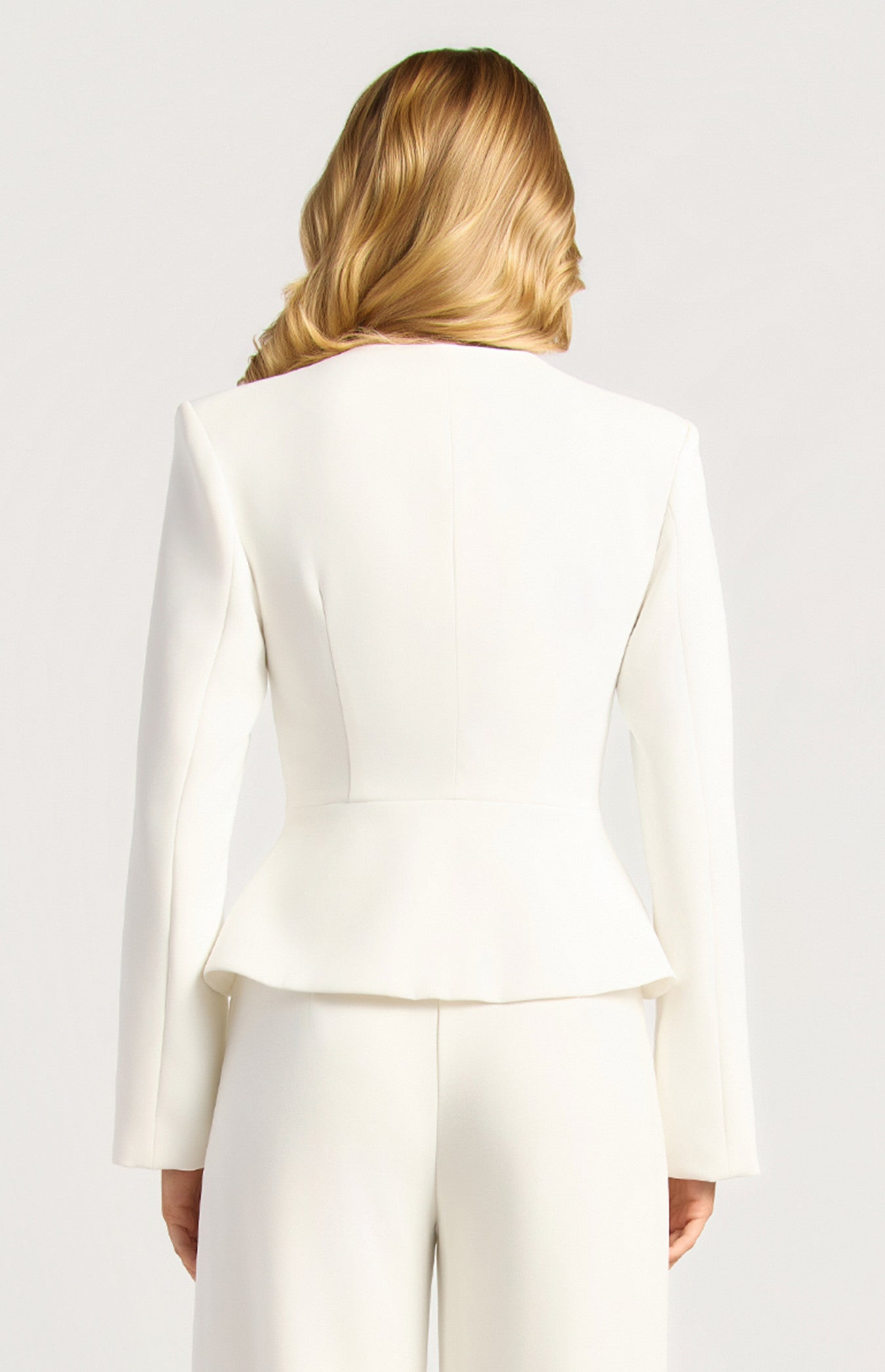 Cinch Waist Blazer With Button (SJT413A)