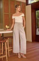 SOGNA COL WIDE LEG PANTS - SPA476B