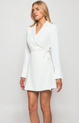 SOGNA COL  Long Sleeve Collared Wrap Shirt  WDR383