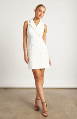 SOGNA COL Double Breasted Front Pocket Detail Blazer Dress WDR751B