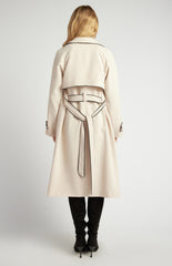 SOGNA COL Contrast Longline Trench Coat WJT217B