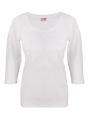 SOGNA Women's Stretch Figure 3/4 Cotton  Tee