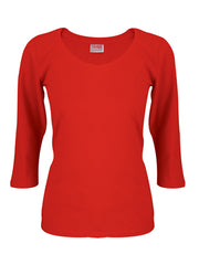 SOGNA Women's Stretch Figure 3/4 Cotton  Tee