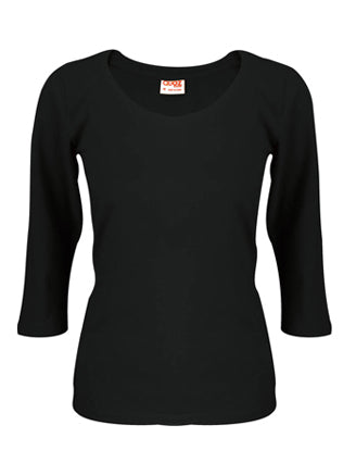 SOGNA Women's Stretch Figure 3/4 Cotton Tee