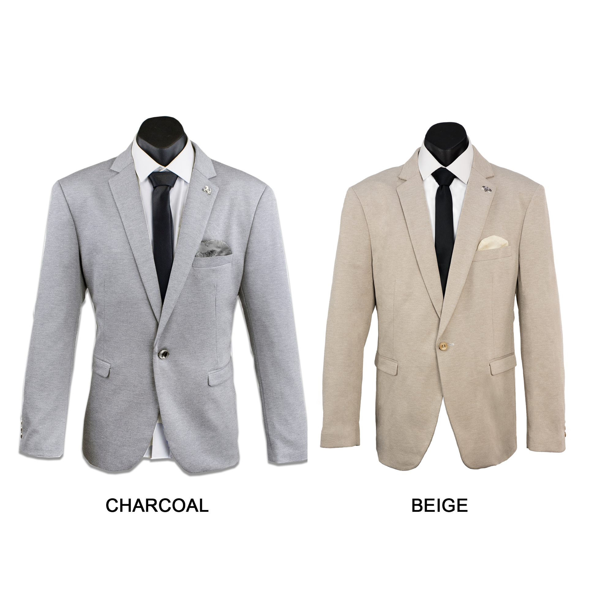 Men's Sports Jacket - colour and fabric comparison