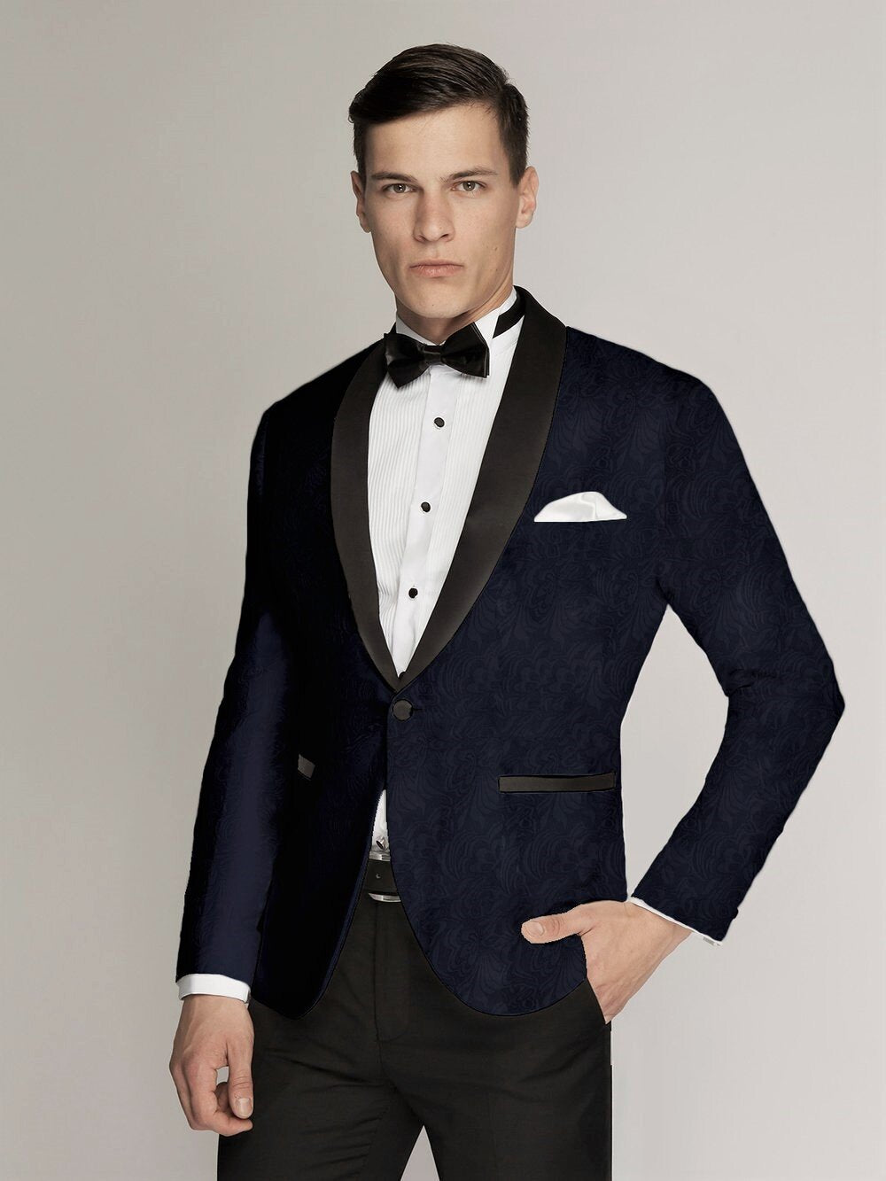 White Tuxedo Jacket 2056