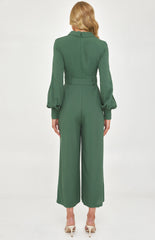 SOGNA COL Collared Shirt Style Jumpsuit Self Fabric Buckle SJP535A