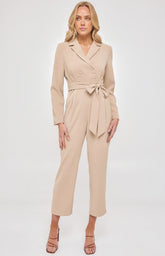 SOGNA COL SOGNA COL Blazer Jumpsuit with Belt SJP539A