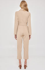 SOGNA COL SOGNA COL Blazer Jumpsuit with Belt SJP539A