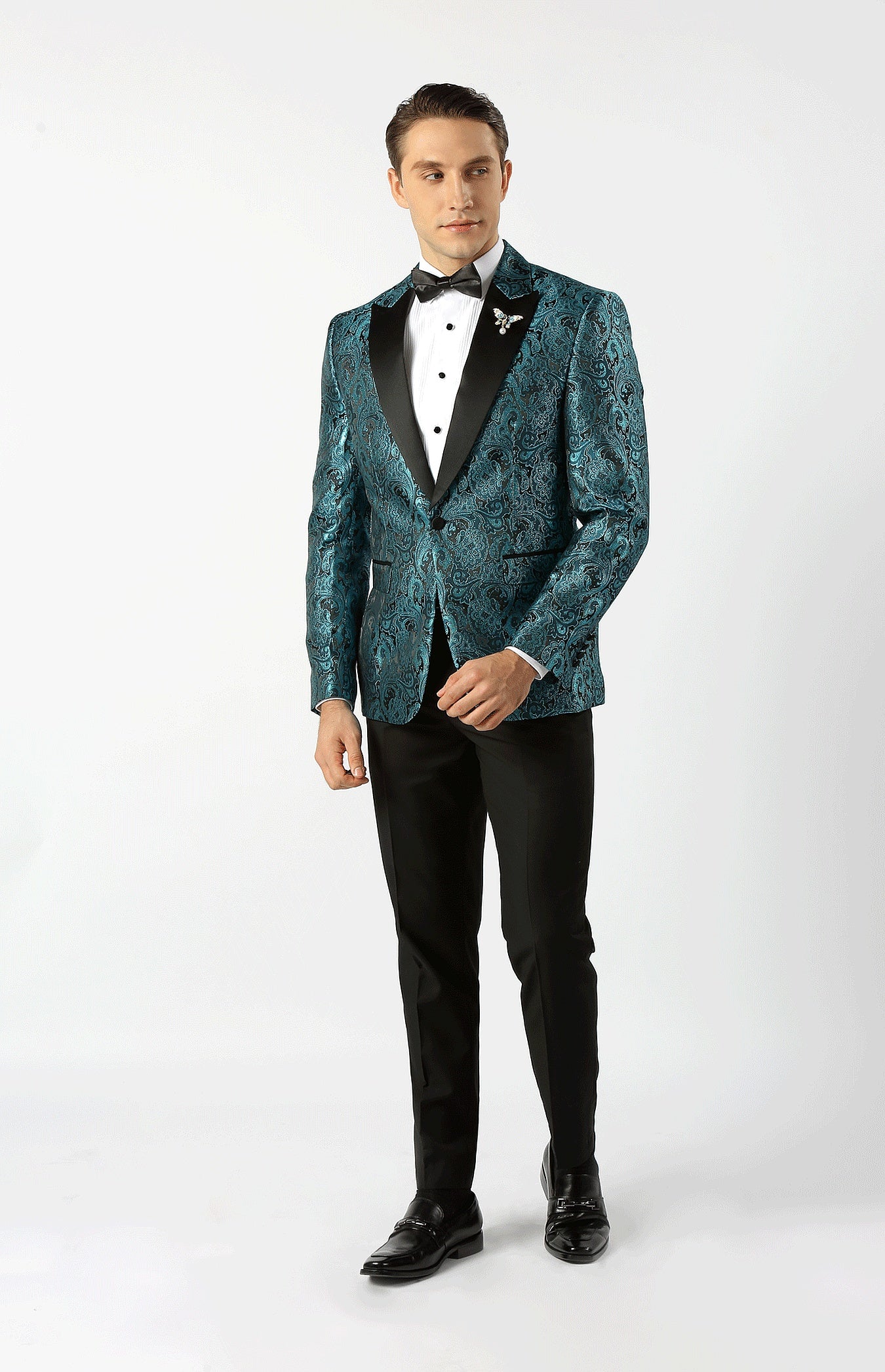 Rocco Paisley Peak lapel Jacket 64142