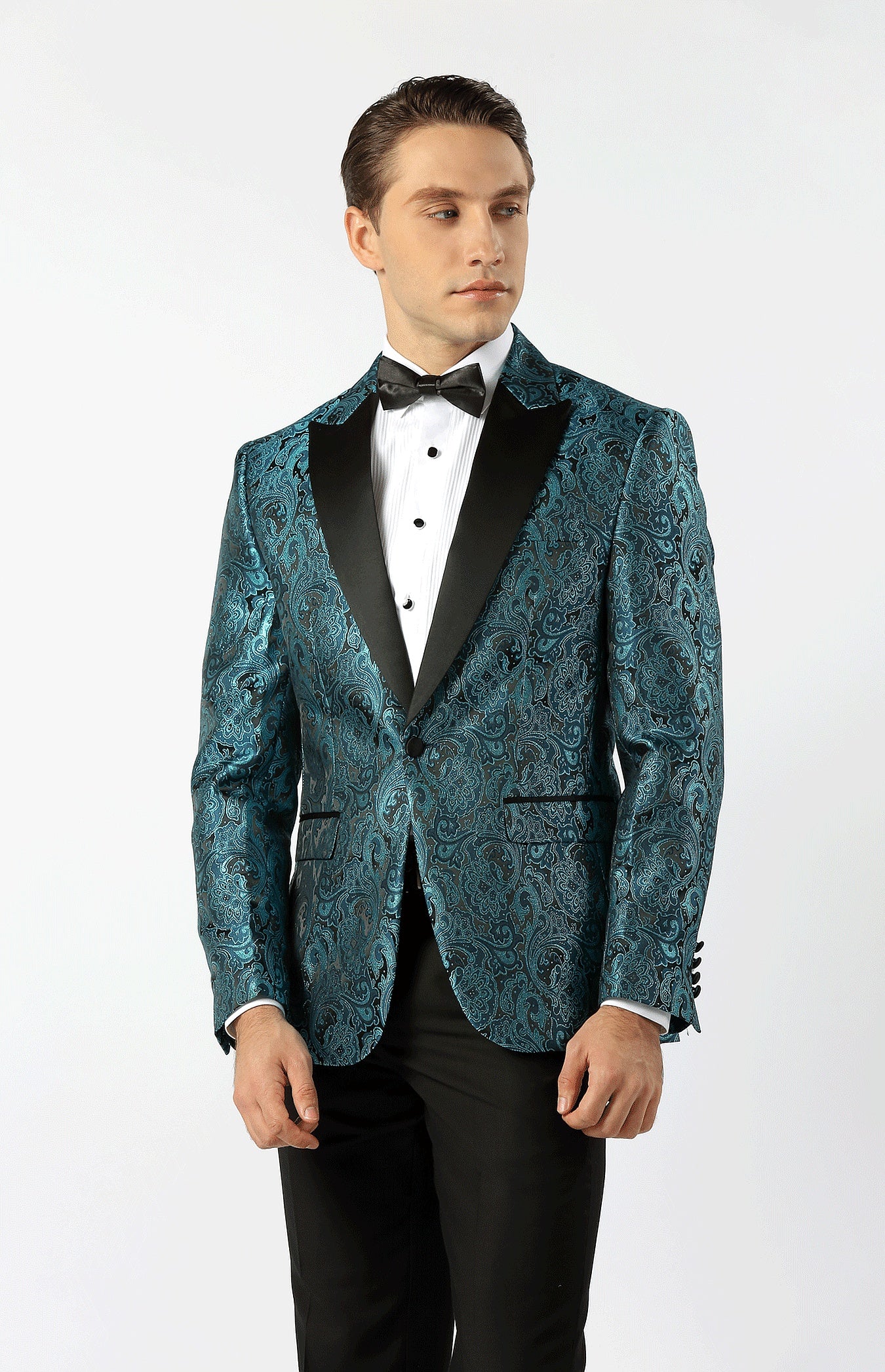 SOGNA COL Rocco Paisley Peak lapel Jacket 64142