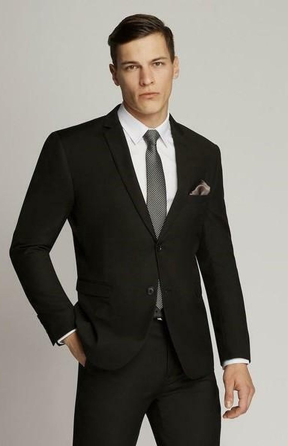 Black Tailored Suit T128 — trousers