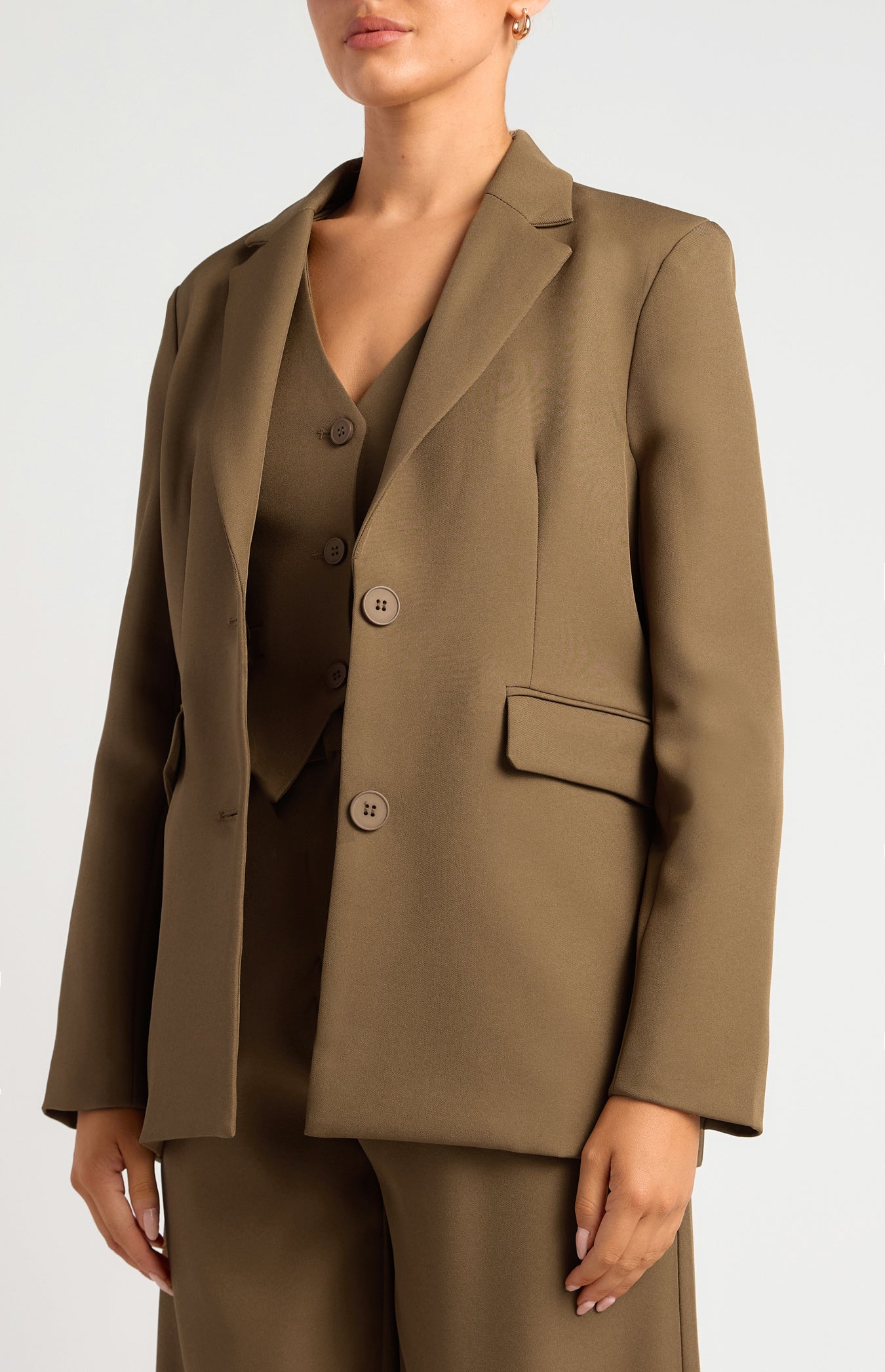 SOGNA Oversized Shoulder Pad Blazer SJT404A | Occasionwear