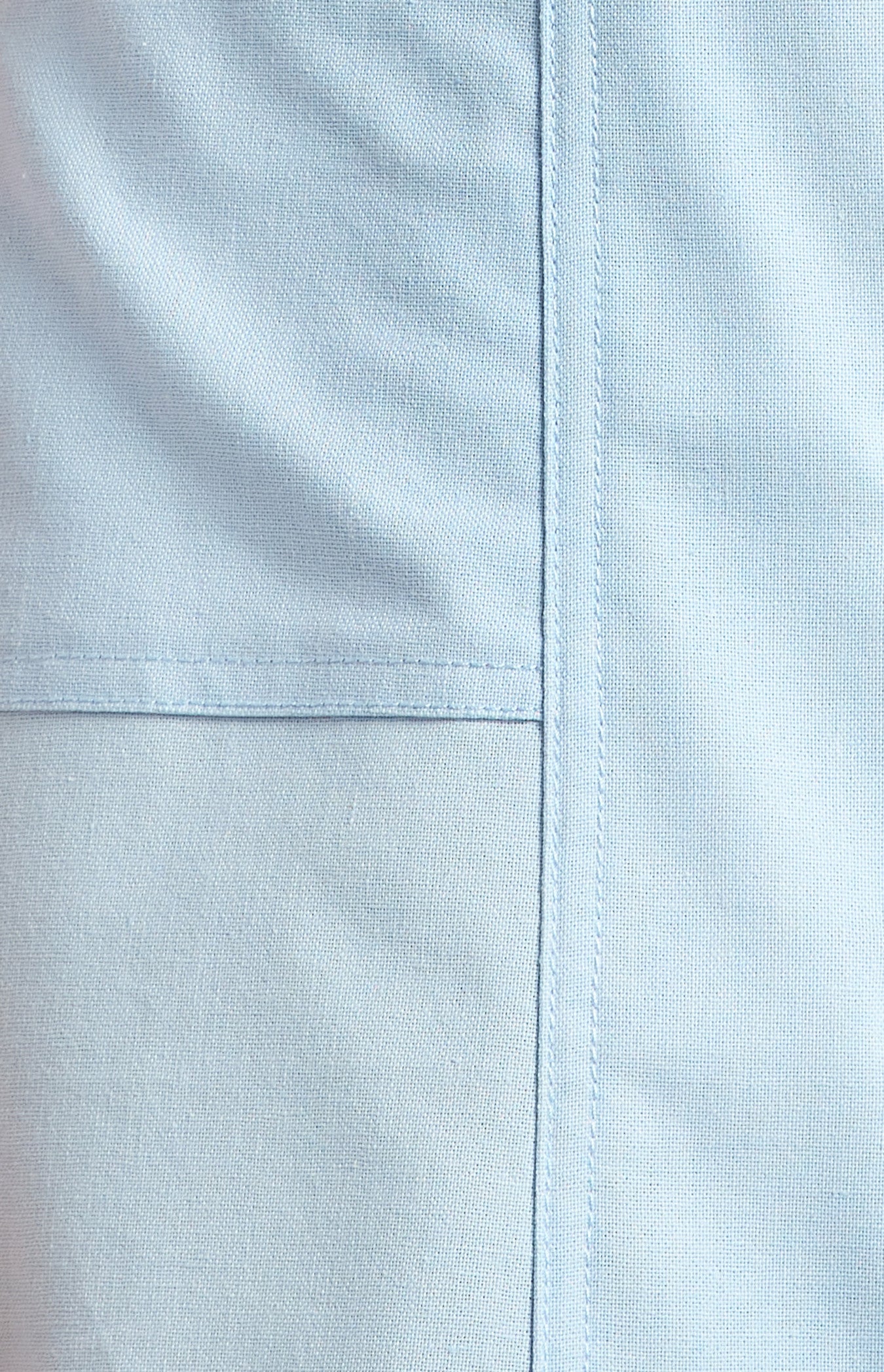 Pro Dress Cotton Linen Contrast Stitching Detail Vest Dress WDR727B