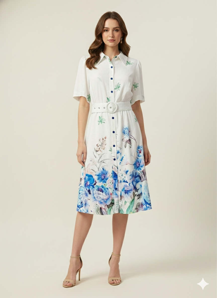 Design Dress With Belt 43250841-1