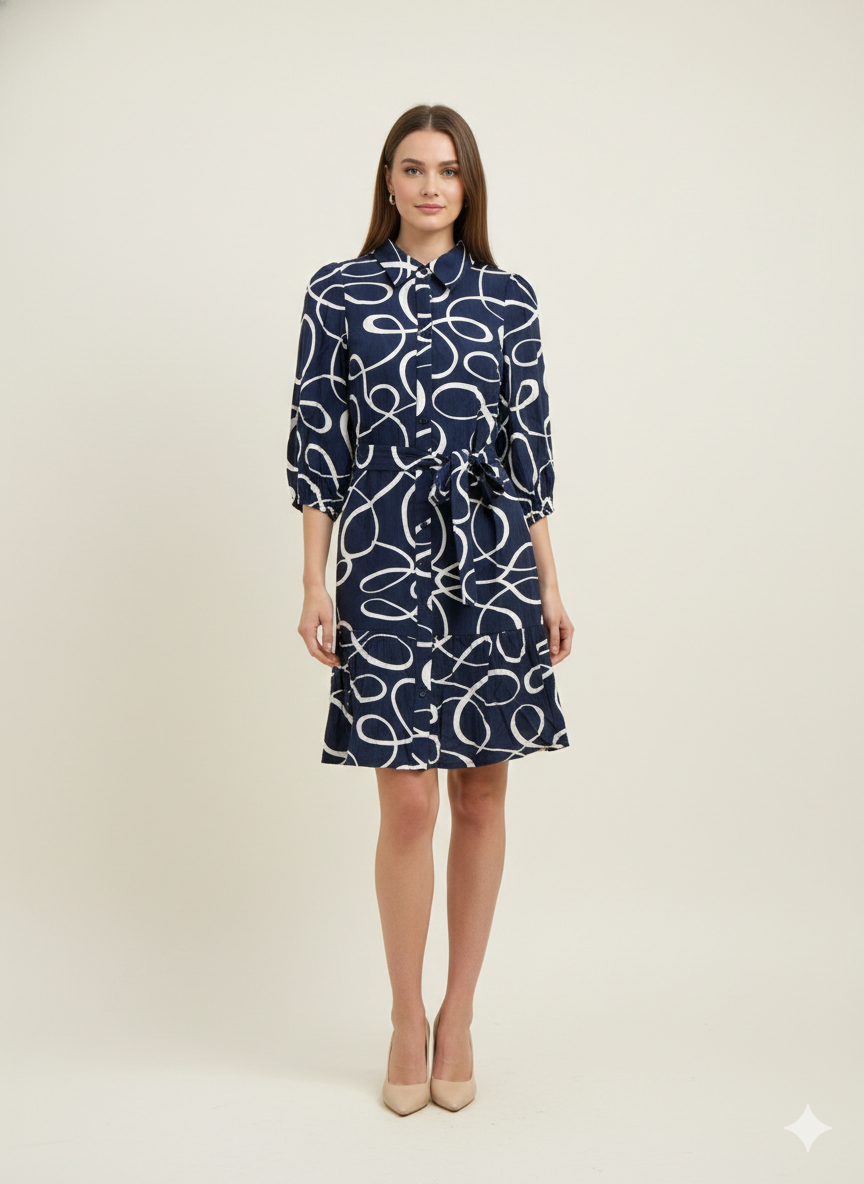Mid Sleeves Dress
