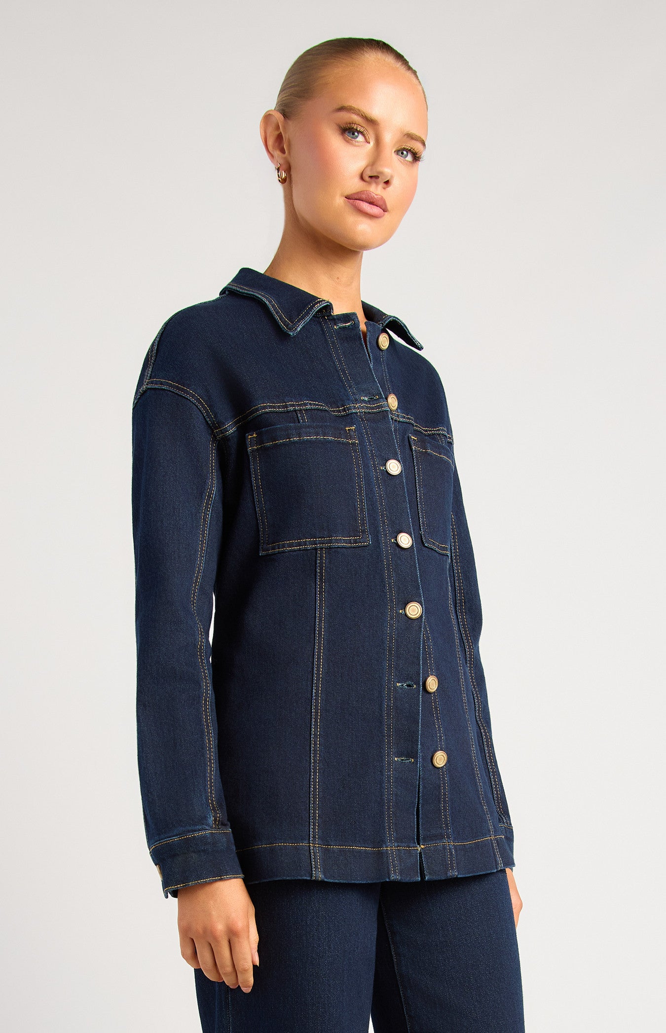 SOGNA COL DARK WASH DENIM JACKET- WDM656