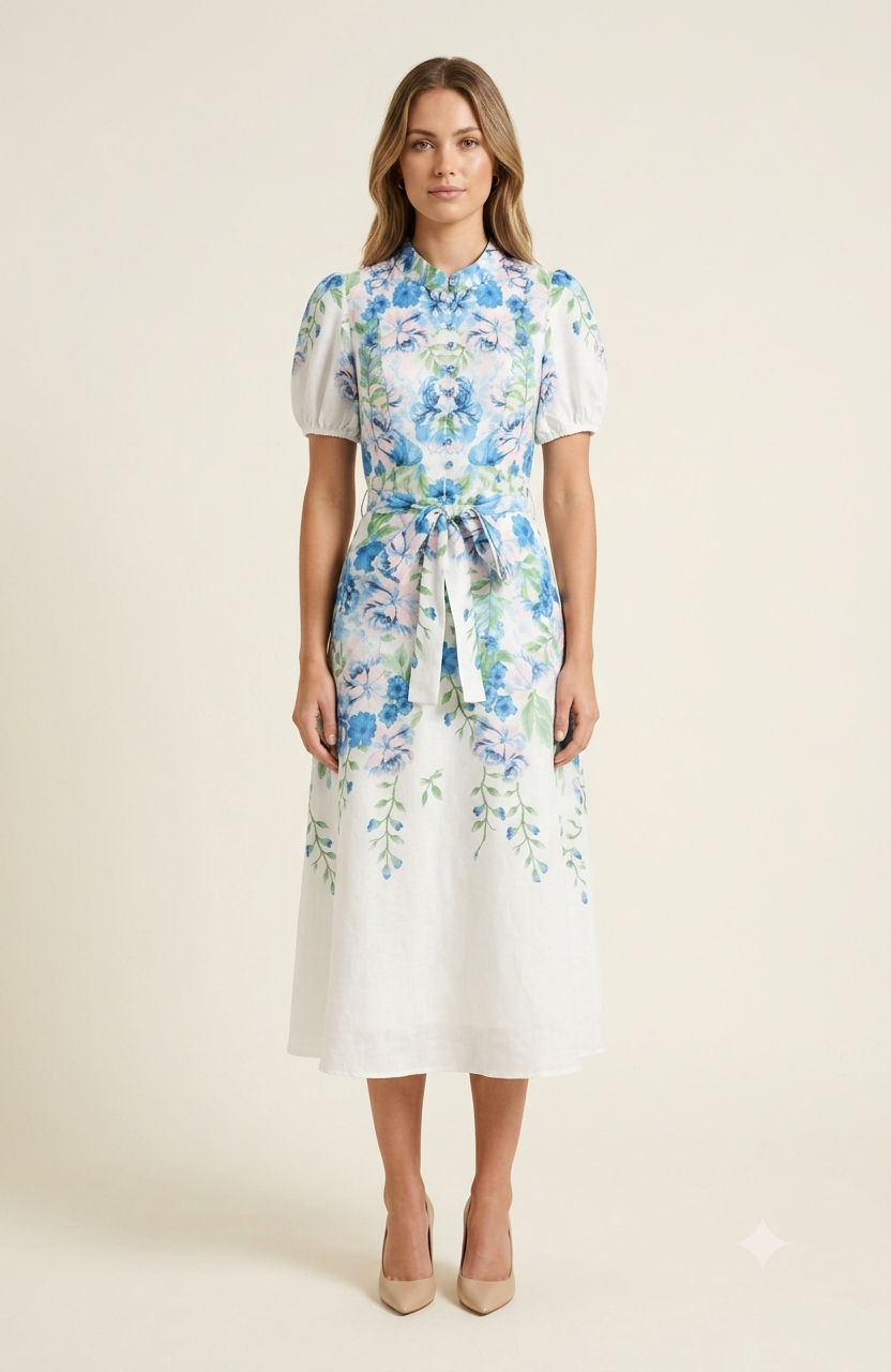 Sogna Col Floral Dress - 43260287-1
