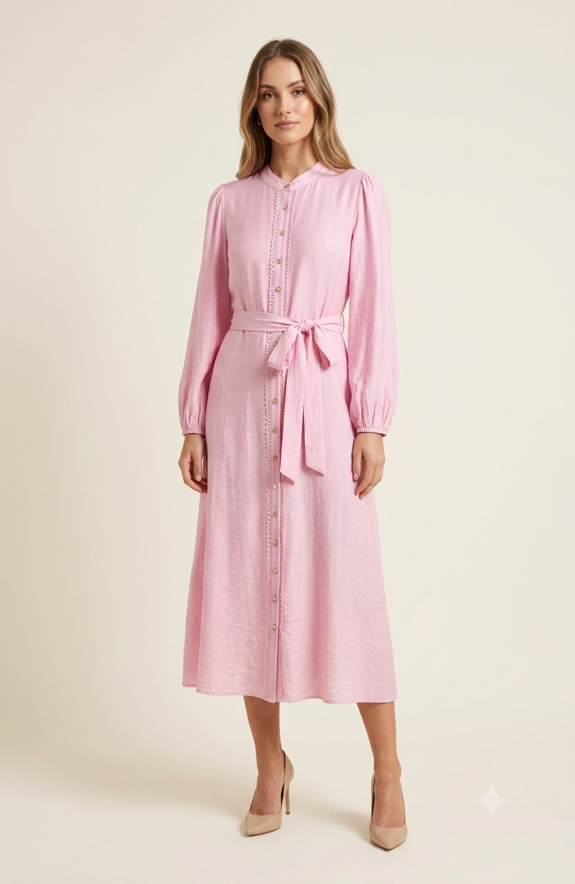 SOGNA Long-Sleeve Midi Dress 43250922-1
