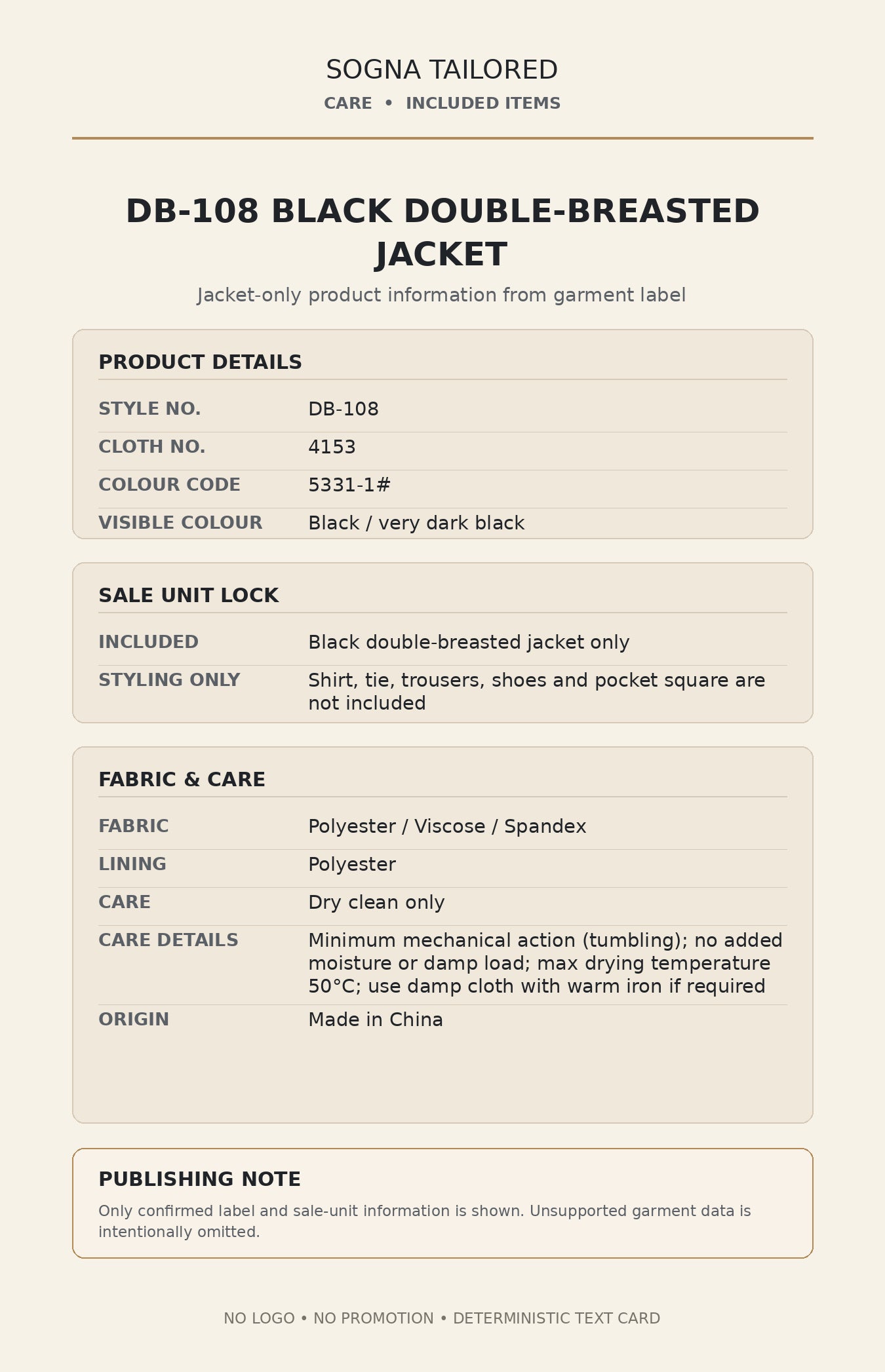 Tailored Col Double Breasted DB 110 Navy Jacket 5331 -12