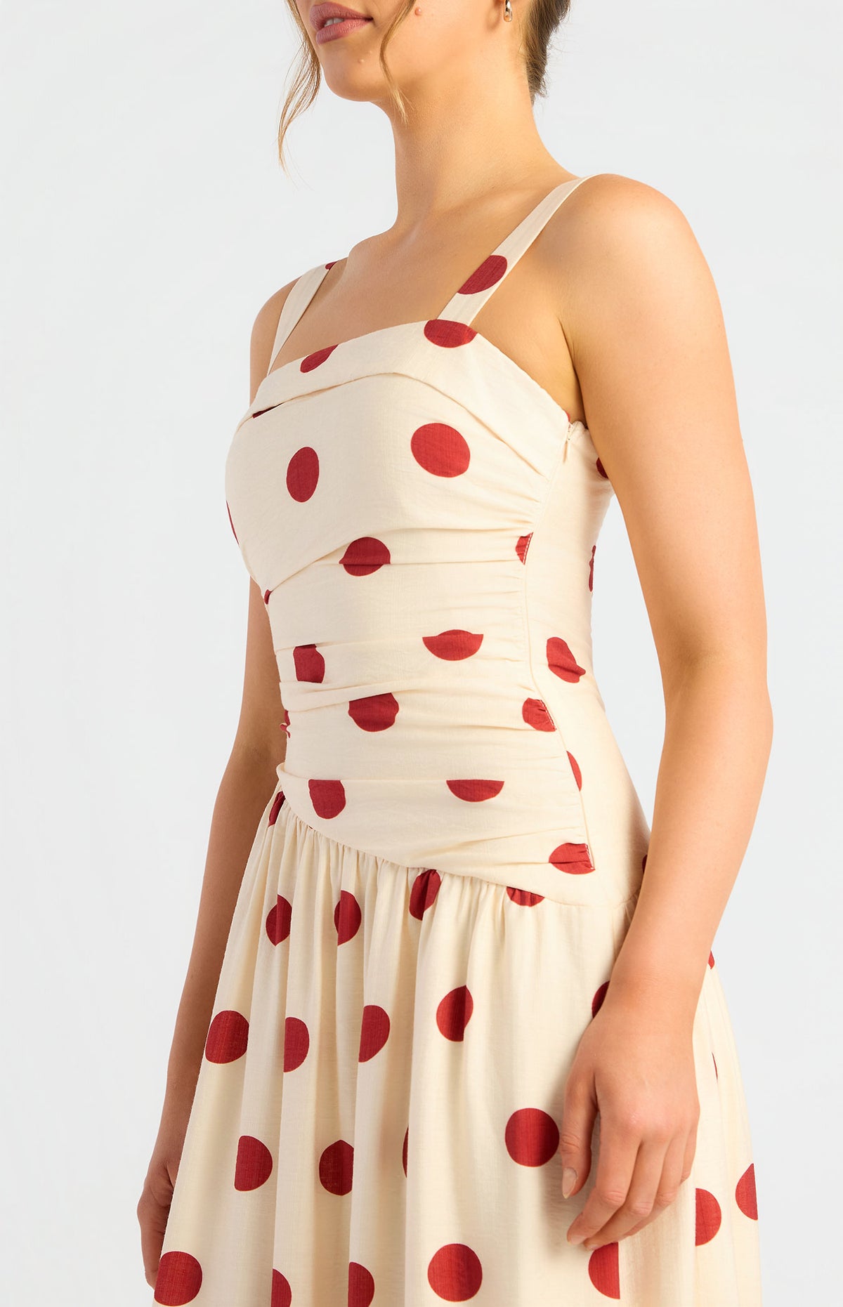SOGNA SDR1995A dress in Cream Red, detail view