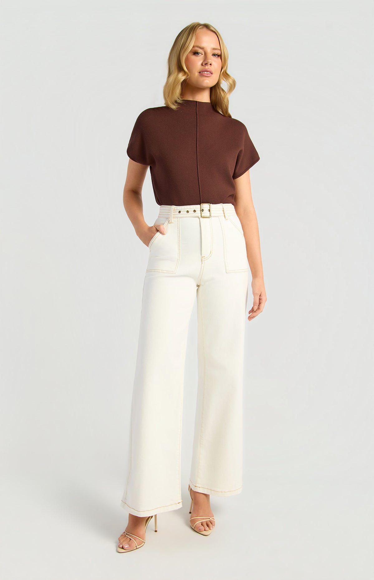 SOGNA WDM667 in White — full-length styling view