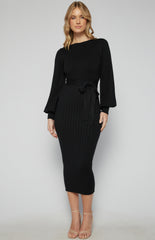 SOGNA COL Boat Neckline Bubble Sleeve AKN823