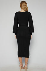 SOGNA COL Boat Neckline Bubble Sleeve AKN823
