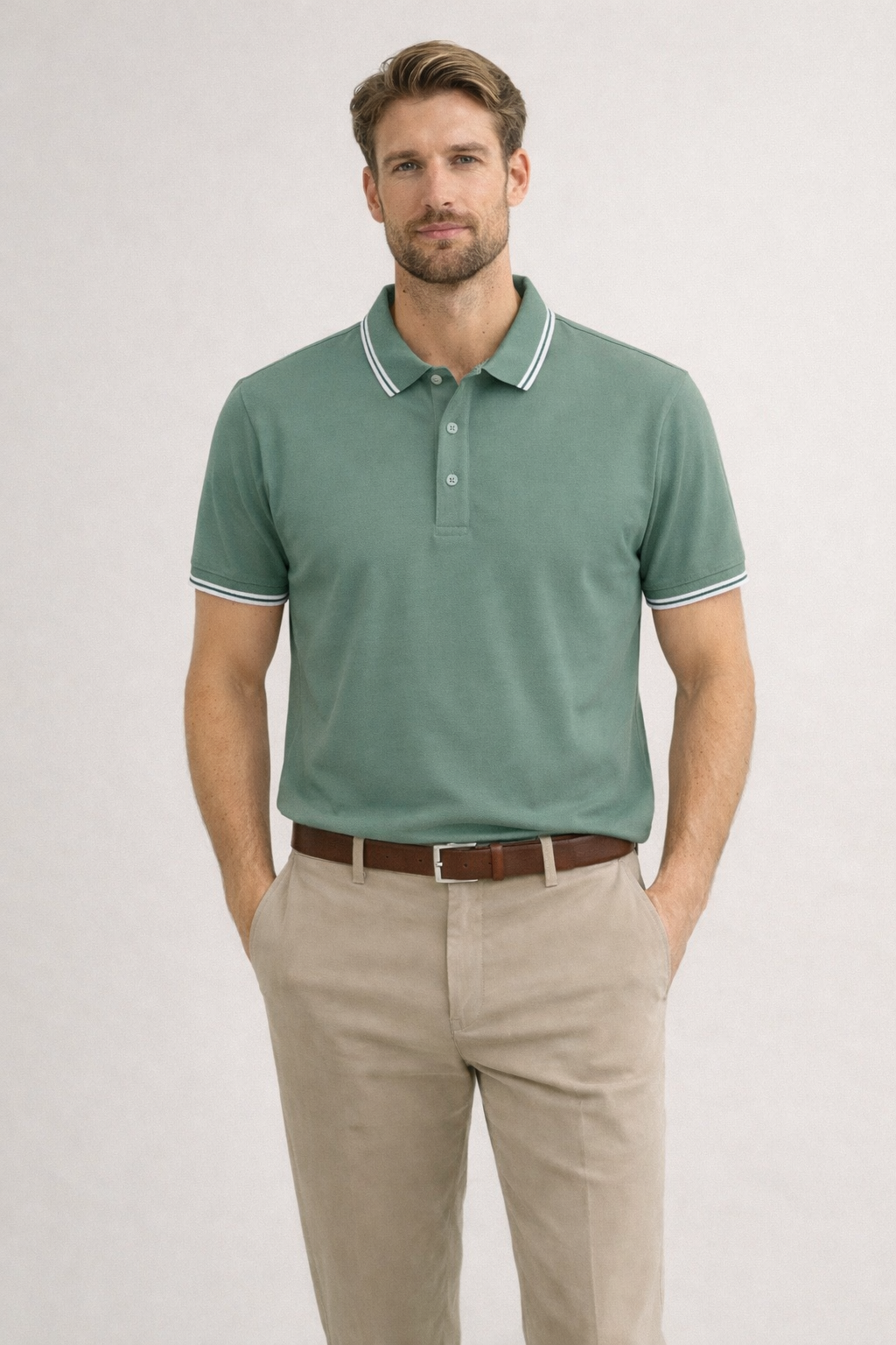 Modern Men's Trim Polo 222