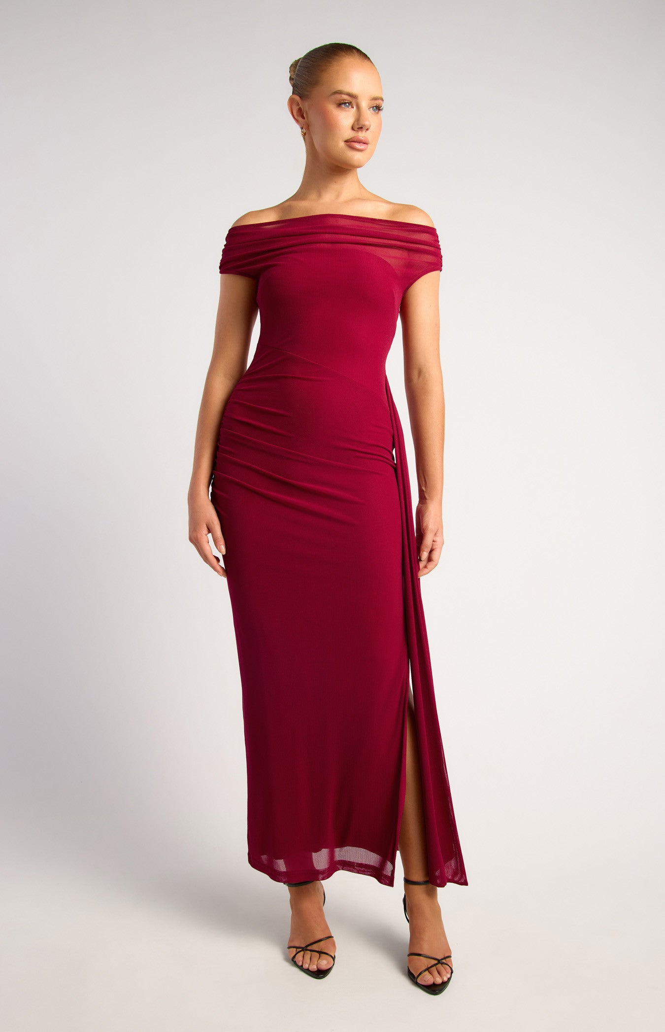 Part Offshouder Dress SDR1846A