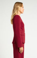 SOGNA COL Gold Feature Button Blazer with Centre Front Split SJT412A